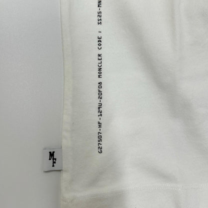 MONCLER モンクレール 【GENIUS】×FRAGMENT HIROSHI FUJIWARA 25SS LS T-SHIRT ホワイト コットン キャットロゴ ロングスリーブカットソー トップス