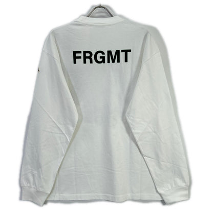 MONCLER モンクレール 【GENIUS】×FRAGMENT HIROSHI FUJIWARA 25SS LS T-SHIRT ホワイト コットン キャットロゴ ロングスリーブカットソー トップス