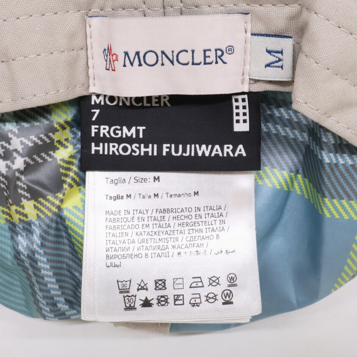 MONCLER モンクレール x FRGMT HIROSHI FUJIWARA フラグメント 【新品同様/国内正規】K109U3B00001 M5848 BUCKET HAT ナイロン バケットハット 帽子