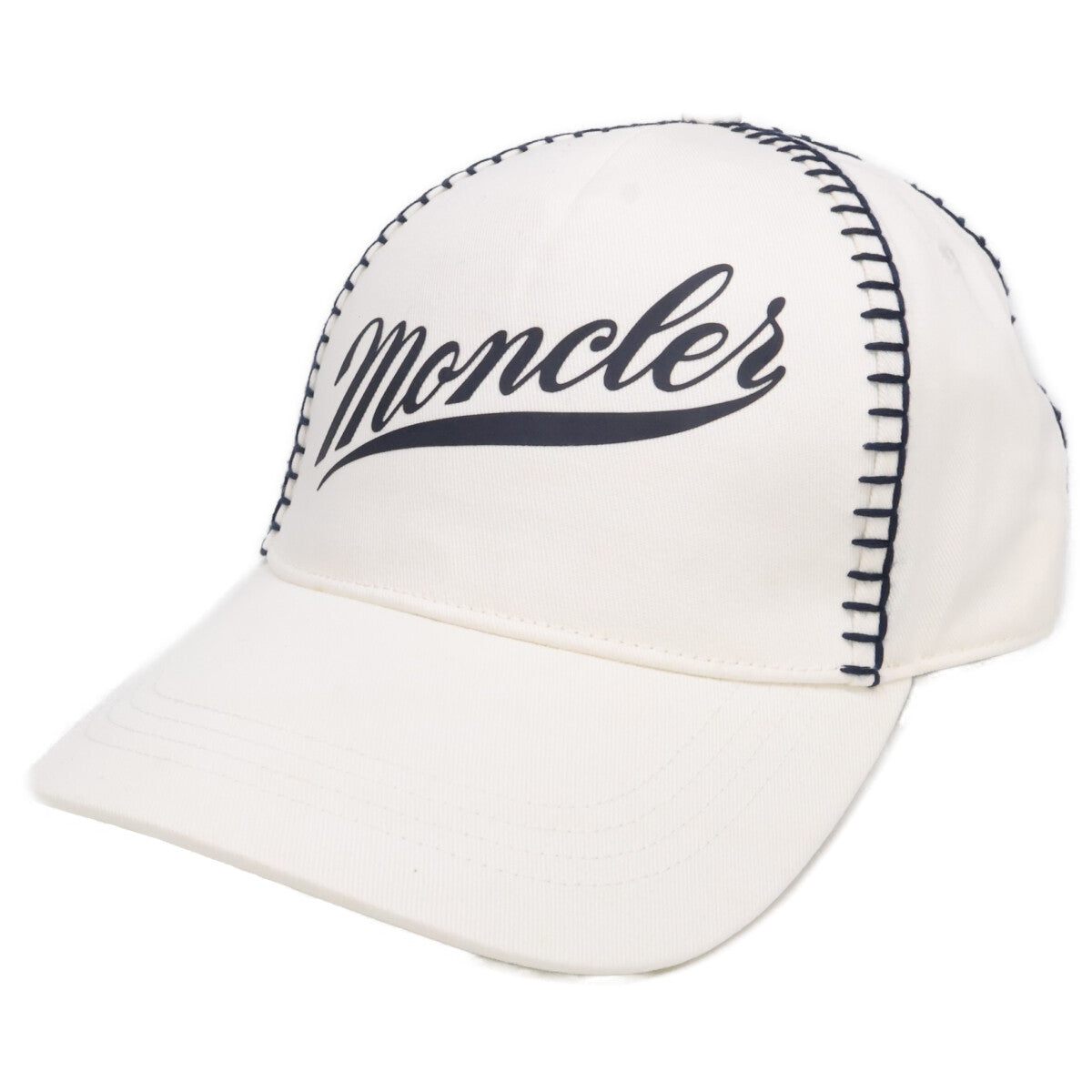 MONCLER モンクレール 【新品同様/国内正規】I10913B00017 0U082 BASEBALL コットンギャバジン レタリングロゴ ベースボールキャップ 帽子