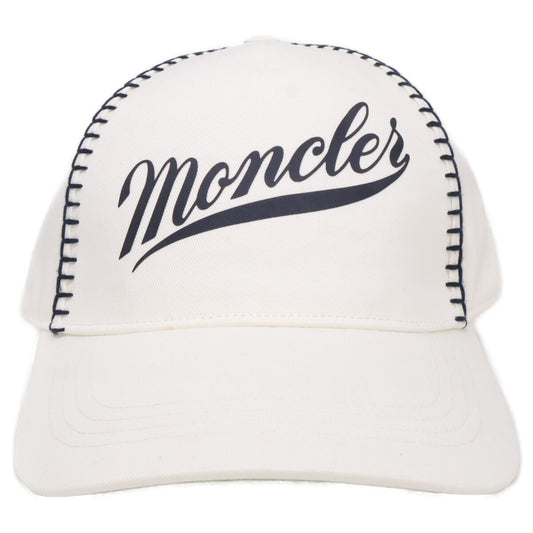 MONCLER モンクレール 【新品同様/国内正規】I10913B00017 0U082 BASEBALL コットンギャバジン レタリングロゴ ベースボールキャップ 帽子