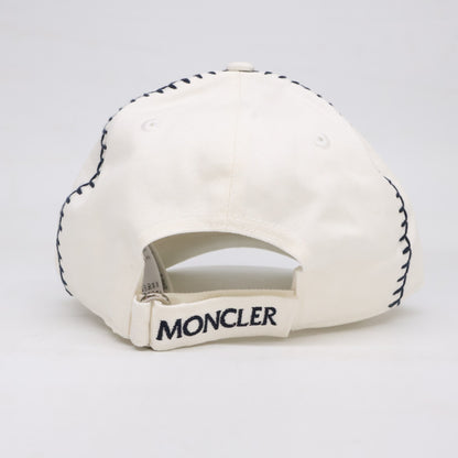 MONCLER モンクレール 【新品同様/国内正規】I10913B00017 0U082 BASEBALL コットンギャバジン レタリングロゴ ベースボールキャップ 帽子