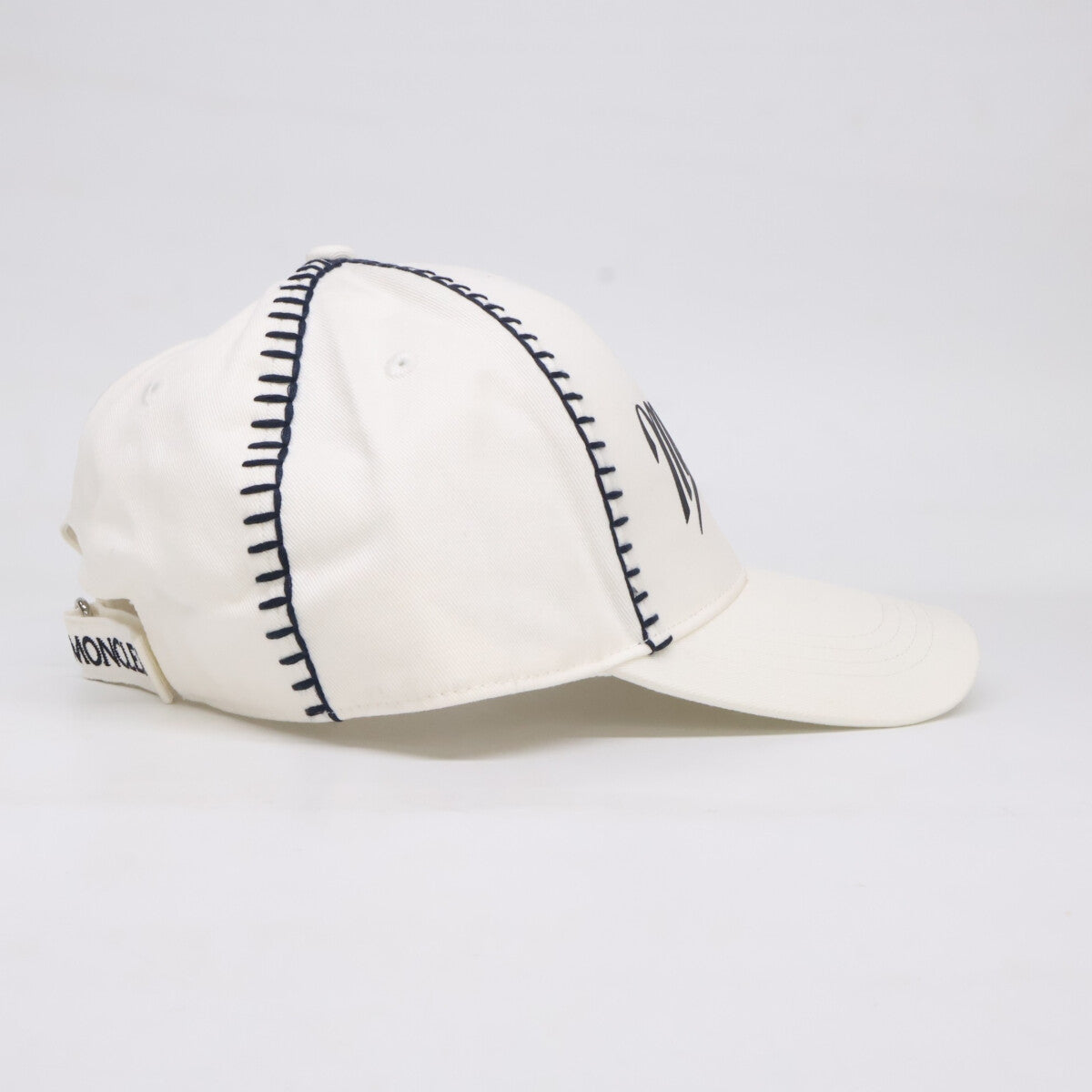 MONCLER モンクレール 【新品同様/国内正規】I10913B00017 0U082 BASEBALL コットンギャバジン レタリングロゴ ベースボールキャップ 帽子