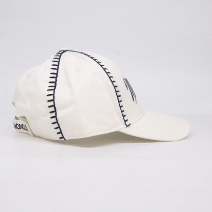 MONCLER モンクレール 【新品同様/国内正規】I10913B00017 0U082 BASEBALL コットンギャバジン レタリングロゴ ベースボールキャップ 帽子