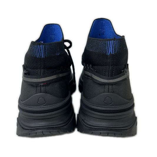 MONCLER like-new 23SS MONTE RUNNER nylon knit/canvas Vibram-soled high-top sneakers