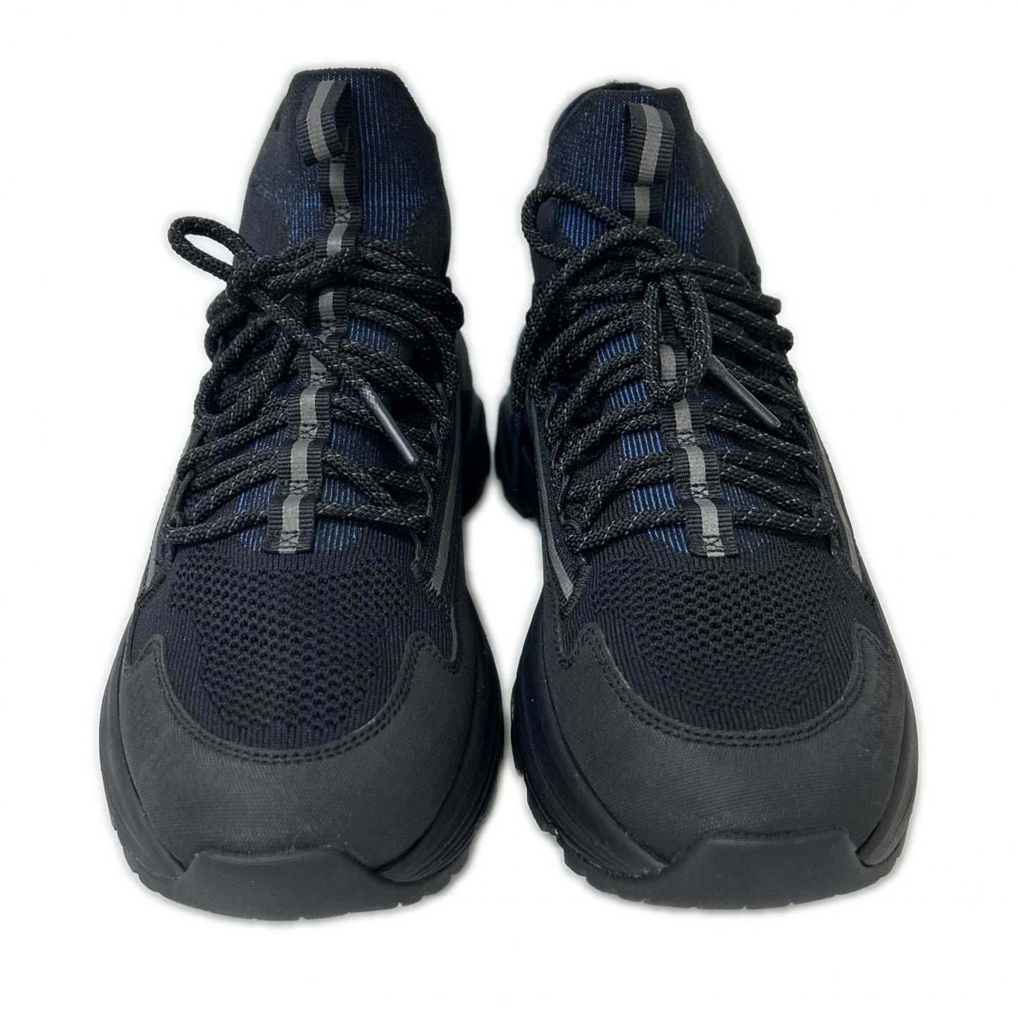 MONCLER モンクレール 【新品同様】23SS MONTE RUNNER ナイロンニット/キャンバス ヴィブラムソール ハイトップ スニーカー シューズ