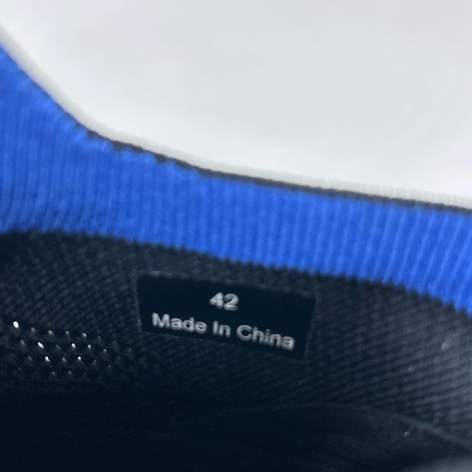 MONCLER モンクレール 【新品同様】23SS MONTE RUNNER ナイロンニット/キャンバス ヴィブラムソール ハイトップ スニーカー シューズ