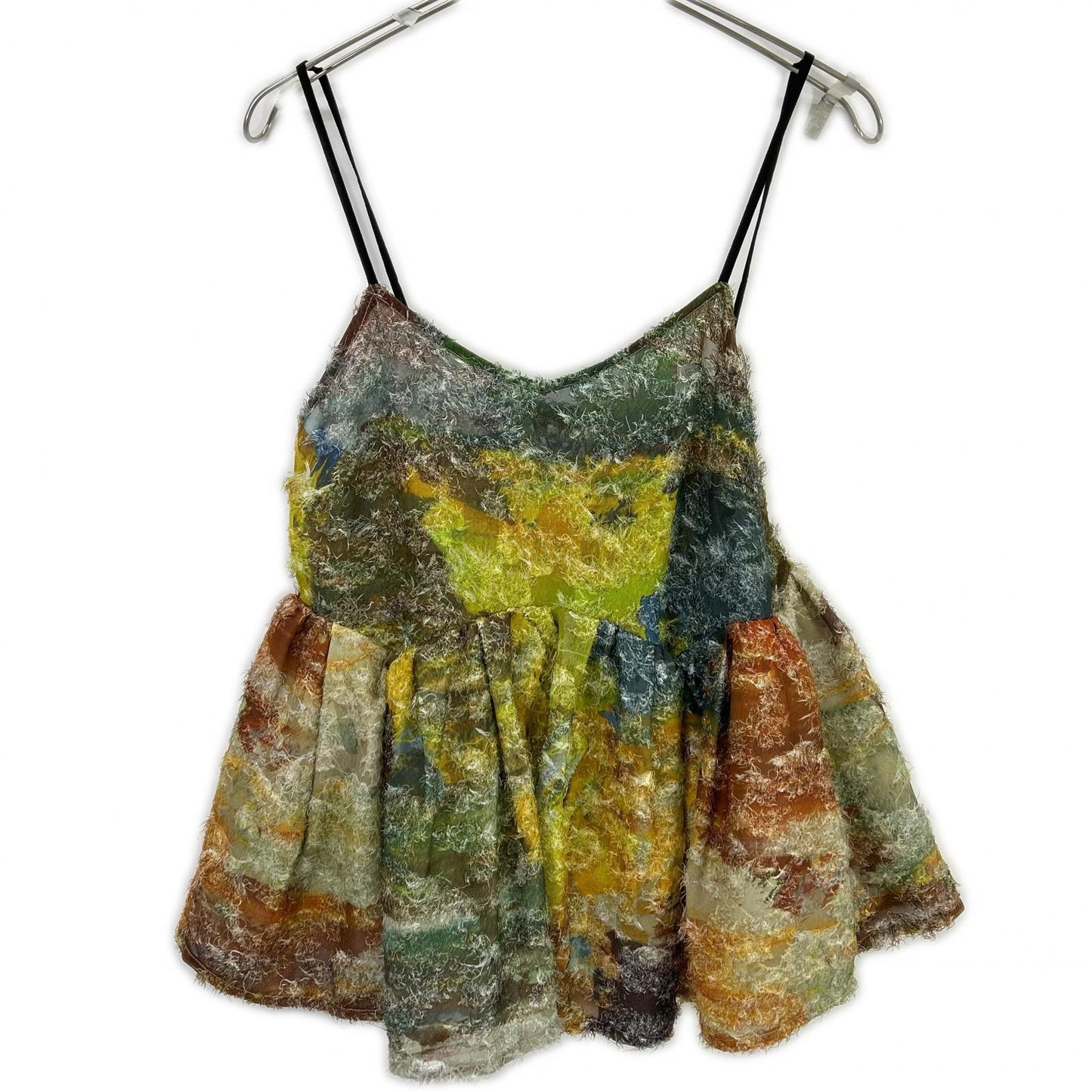 Ameri アメリ マルチカラー MEDI RACHEL FLUFFY ART CAMISOLE キャミトップス トップス