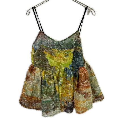 Ameri アメリ マルチカラー MEDI RACHEL FLUFFY ART CAMISOLE キャミトップス トップス