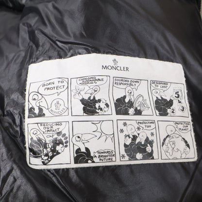 MONCLER モンクレール 新品同様 BORN TO PROTECT DAMGAN リサイクルナイロン バックレタリング ショートダウンジャケット ジャケット