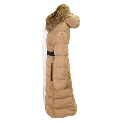 MONCLER モンクレール BOUCAGE ボカージョ ベルト付 フェイクファーフーディダウン コート