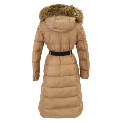 MONCLER モンクレール BOUCAGE ボカージョ ベルト付 フェイクファーフーディダウン コート