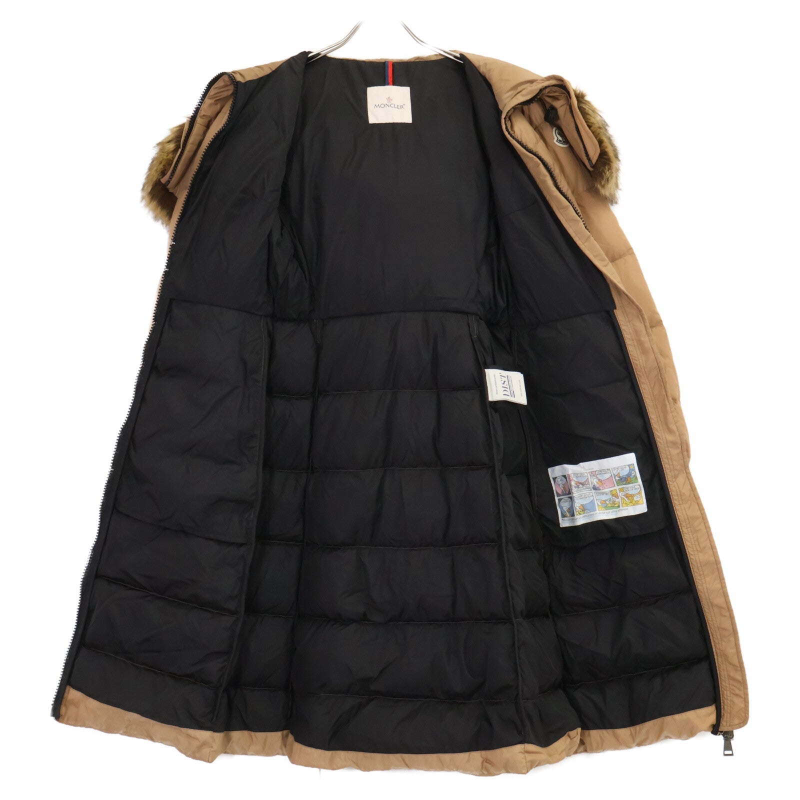 MONCLER モンクレール BOUCAGE ボカージョ ベルト付 フェイクファーフーディダウン コート