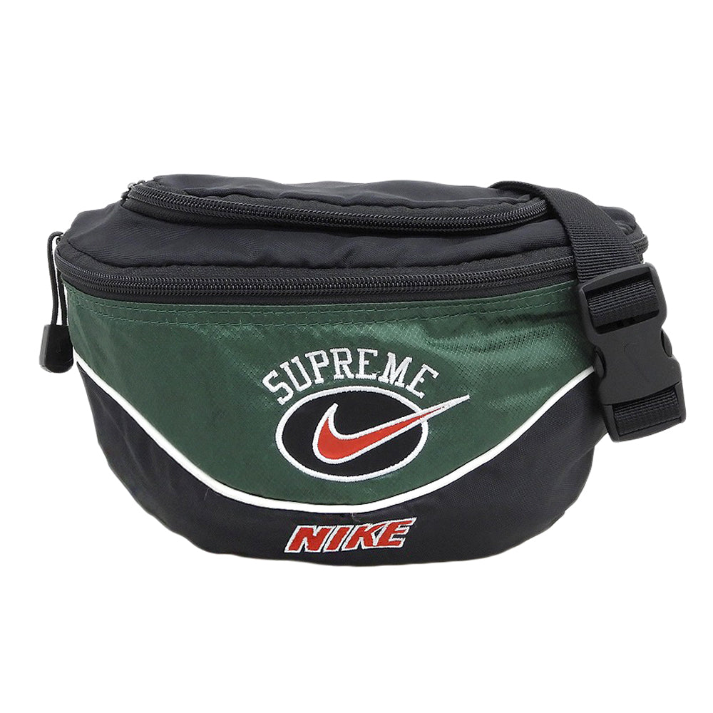 Supreme シュプリーム ×NIKE　19SS　BA6442-013 ボディバッグ メンズ ブラック×グリーン 19SS ボディバッグ