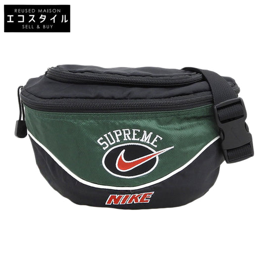 Supreme シュプリーム ×NIKE　19SS　BA6442-013 ボディバッグ メンズ ブラック×グリーン 19SS ボディバッグ