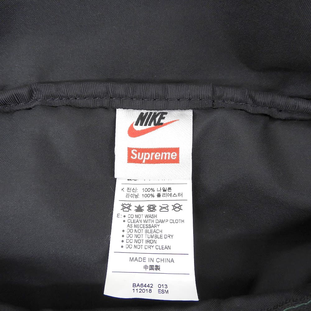 Supreme シュプリーム ×NIKE　19SS　BA6442-013 ボディバッグ メンズ ブラック×グリーン 19SS ボディバッグ