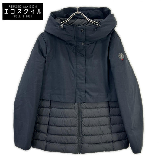 CAPE HORN Cape Horn black nylon CASABLANCA hooded down jacket jacket