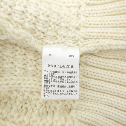 BrooksBrothers ブルックスブラザーズ 新品同様 フィッシャーマン ウール セーター トップス メンズ アイボリー M トップス