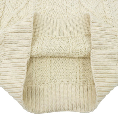 BrooksBrothers ブルックスブラザーズ 新品同様 フィッシャーマン ウール セーター トップス メンズ アイボリー M トップス