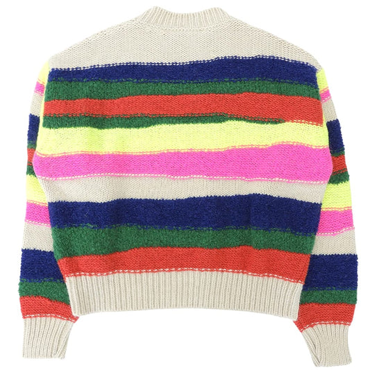 DSQUARED2 ディースクエアード ボーダー クルーネックニット トップス レディース マルチカラー L S75HA1218 トップス