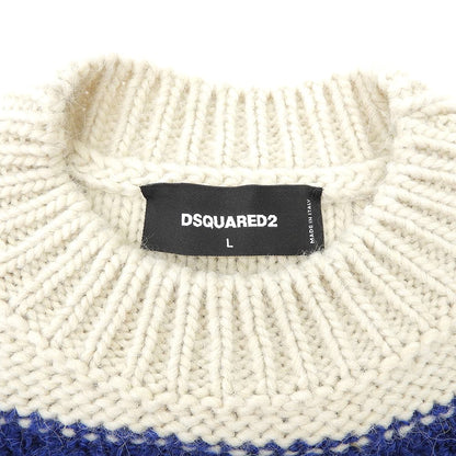 DSQUARED2 ディースクエアード ボーダー クルーネックニット トップス レディース マルチカラー L S75HA1218 トップス