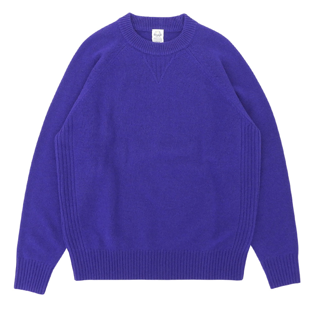 D.C.WHITE ディーシーホワイト クルーネック カシミヤ ニット トップス メンズ パープル M トップス