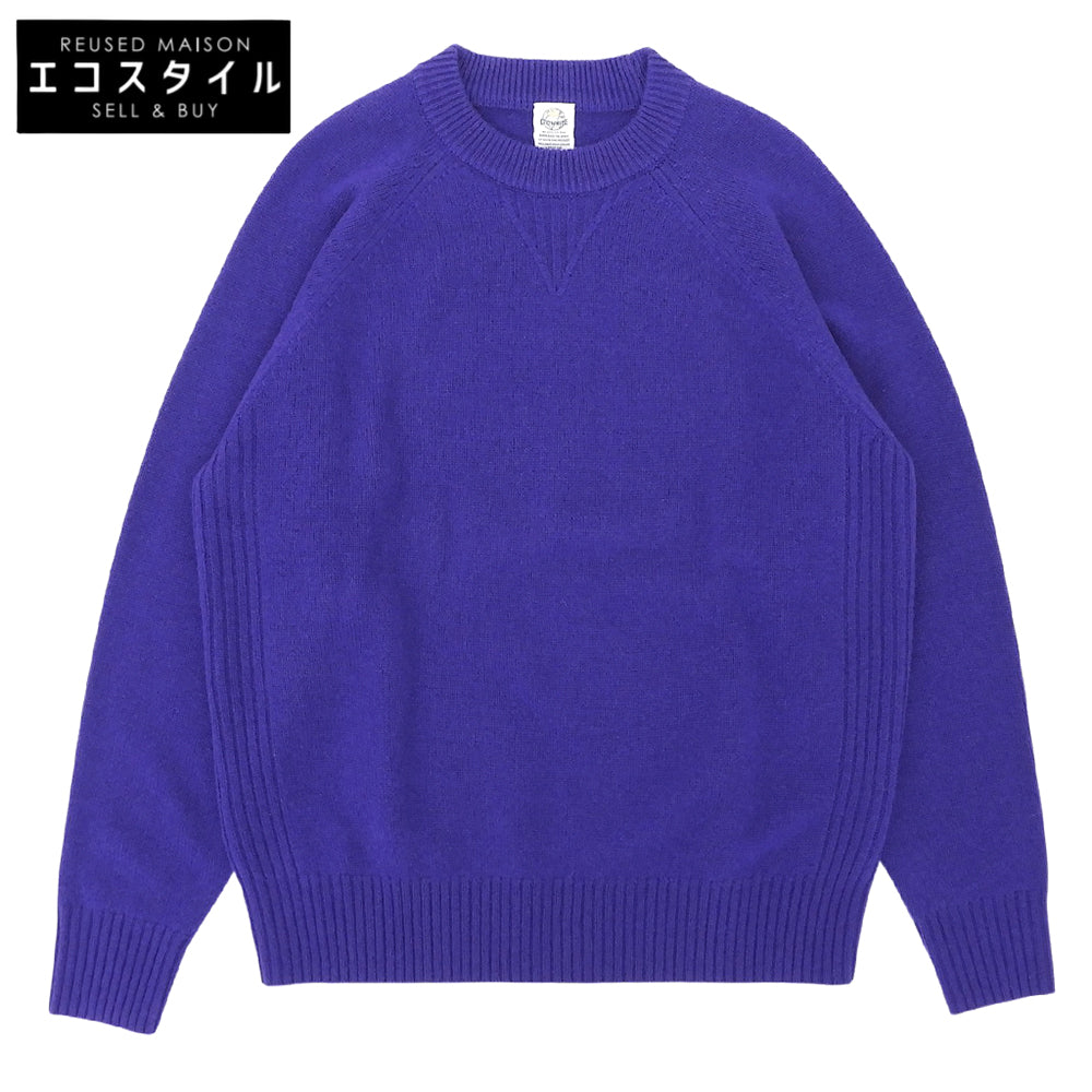 D.C.WHITE ディーシーホワイト クルーネック カシミヤ ニット トップス メンズ パープル M トップス