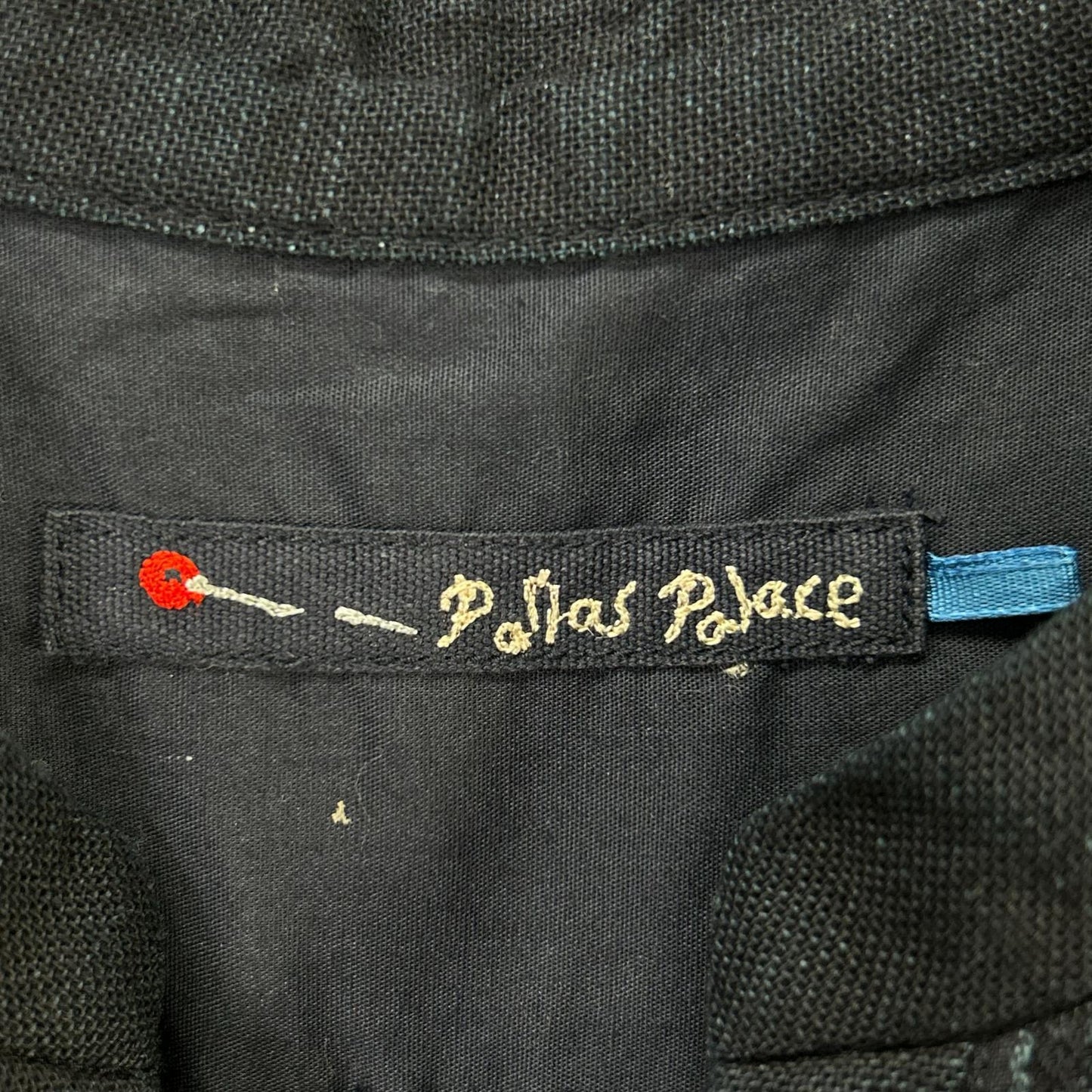 Pallas Palace パラスパレス PFOP-9485B インディゴ藍染め ストライプ織柄コットンワンピース ワンピース