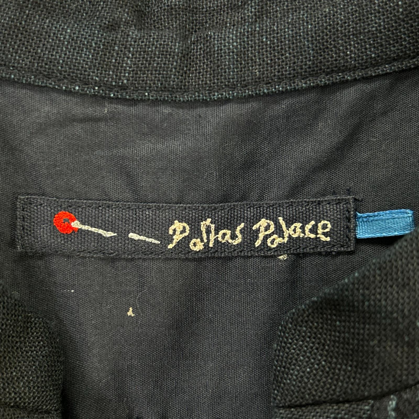 Pallas Palace パラスパレス PFOP-9485B インディゴ藍染め ストライプ織柄コットンワンピース ワンピース