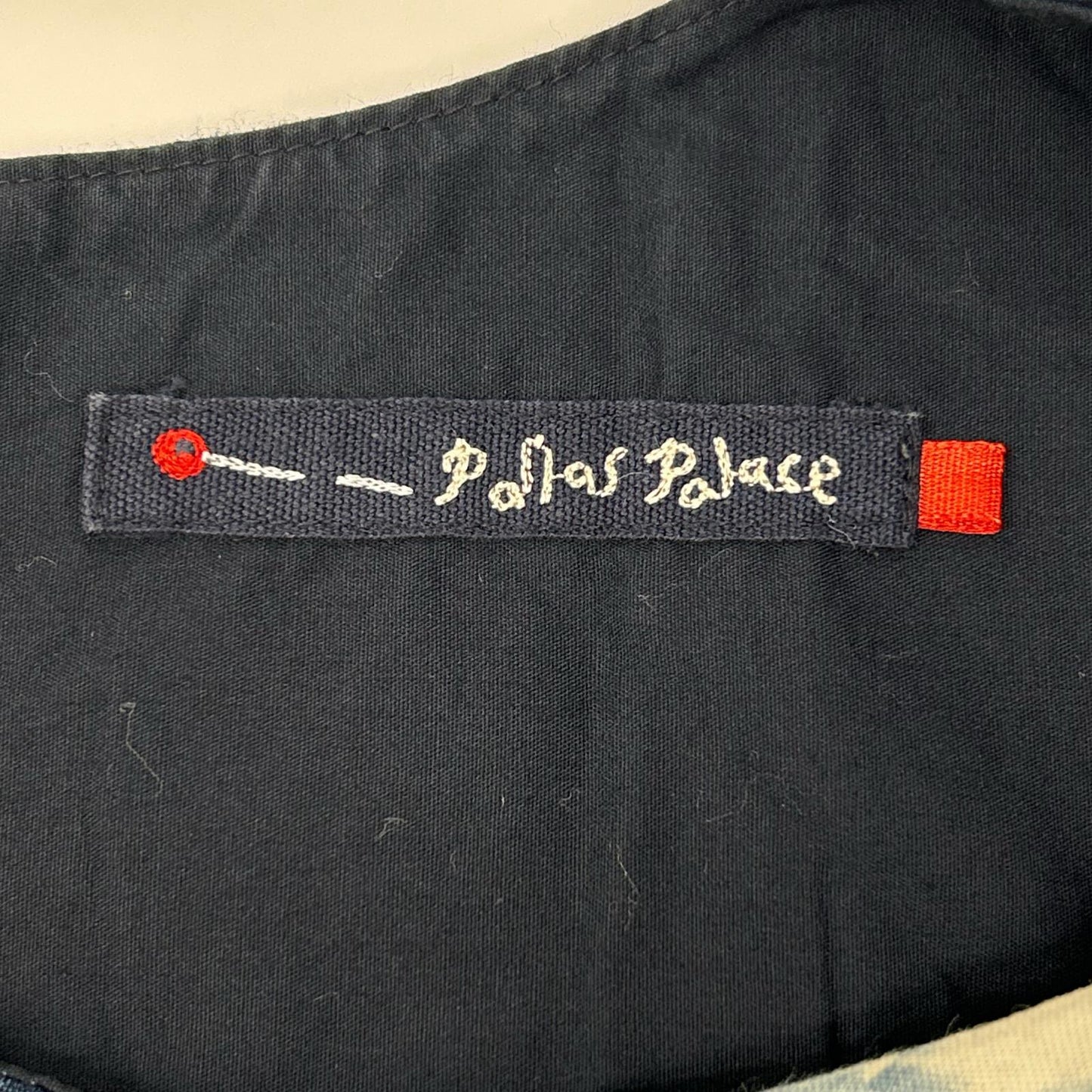 Pallas Palace パラスパレス PFOP-7451A インディゴ 藍染 フラワーデザイン ノースリーブワンピース ワンピース