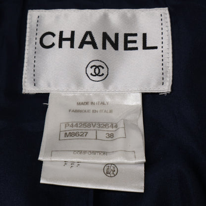 CHANEL シャネル 【国内正規】P44258V32644 ココマークボタン ボアカラー ツイード ダブルジャケット ジャケット