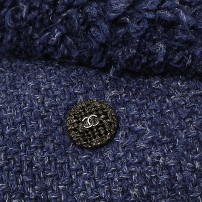 CHANEL シャネル 【国内正規】P44258V32644 ココマークボタン ボアカラー ツイード ダブルジャケット ジャケット