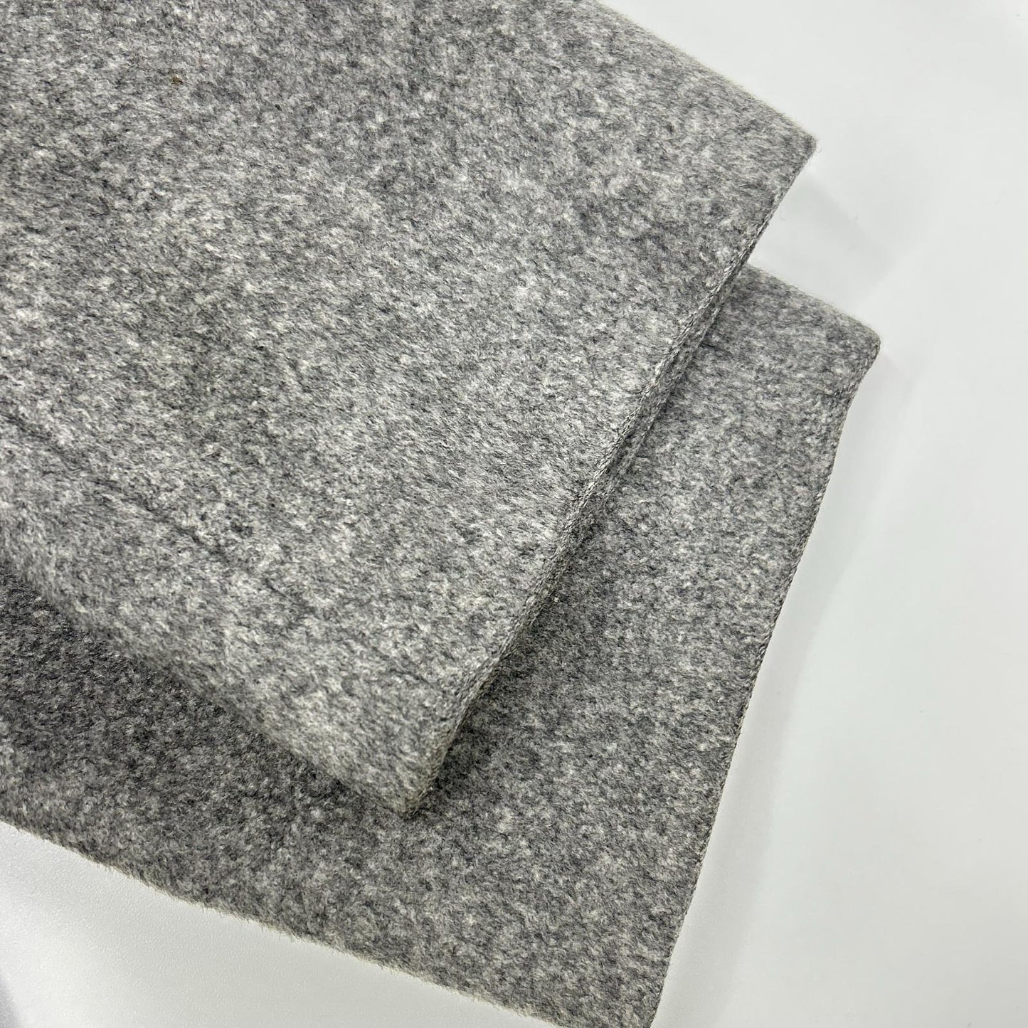 MAXMARA STUDIO マックスマーラスタジオ 73136 グレー フォックスファー付き ウールコート コート