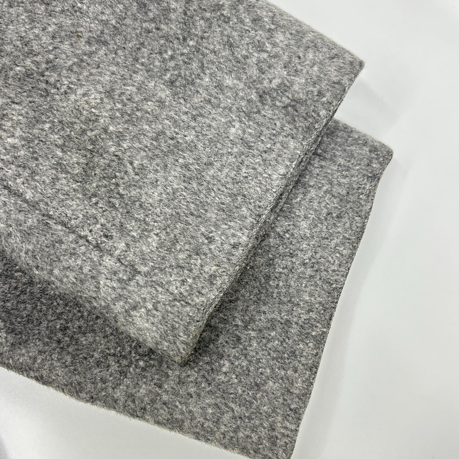 MAXMARA STUDIO マックスマーラスタジオ 73136 グレー フォックスファー付き ウールコート コート