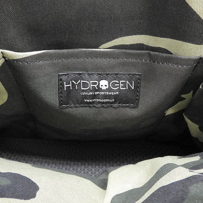 HYDROGEN ハイドロゲン 美品 エンボス生地 スカル ロゴ トートバッグ メンズ ブラック トートバッグ