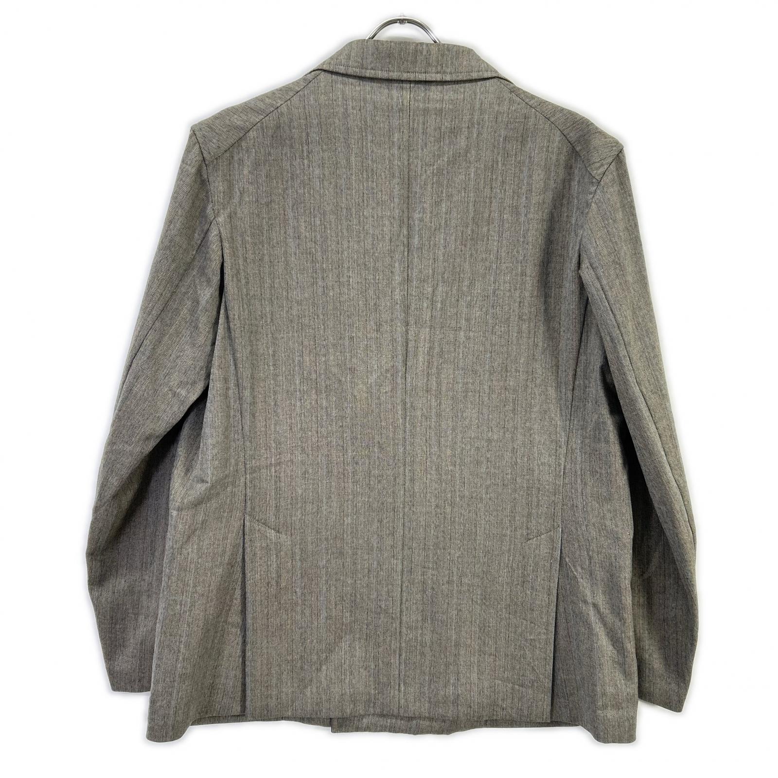 AURALEE オーラリー A8SJ01WH グレー WOOL SILK HERRINGBONE DOUBLE-BREASTED JACKET ジャケット