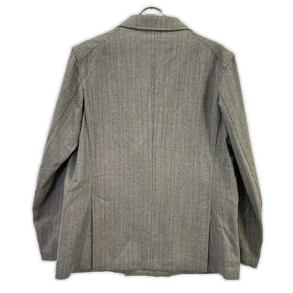 AURALEE オーラリー A8SJ01WH グレー WOOL SILK HERRINGBONE DOUBLE-BREASTED JACKET ジャケット