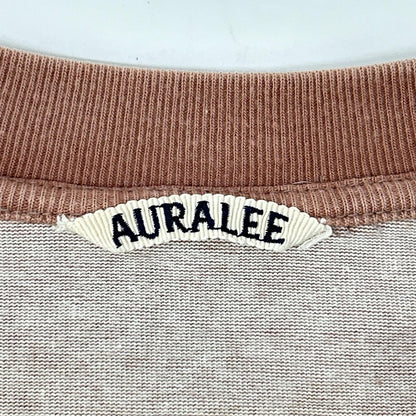 AURALEE オーラリー A9ST01SU パープルブラウン コットン STAND-UP TEE トップス