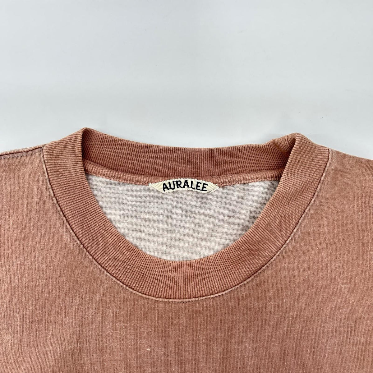 AURALEE オーラリー A9ST01SU パープルブラウン コットン STAND-UP TEE トップス