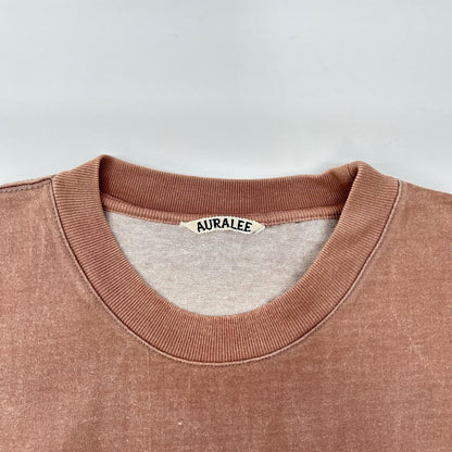 AURALEE オーラリー A9ST01SU パープルブラウン コットン STAND-UP TEE トップス
