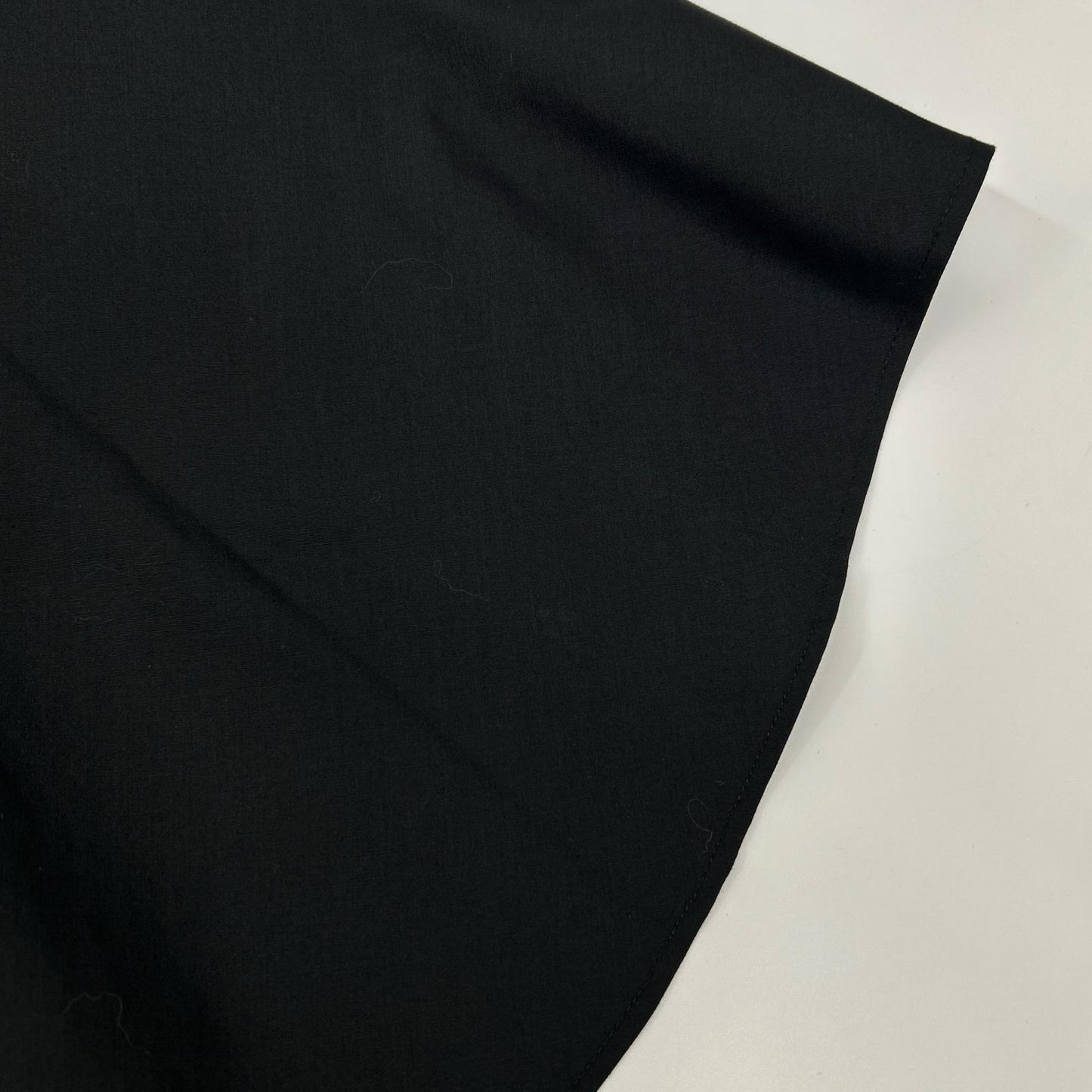 sacai サカイ SCW-083 ブラック コットン ニットドッキング レイヤードシャツワンピース ワンピース