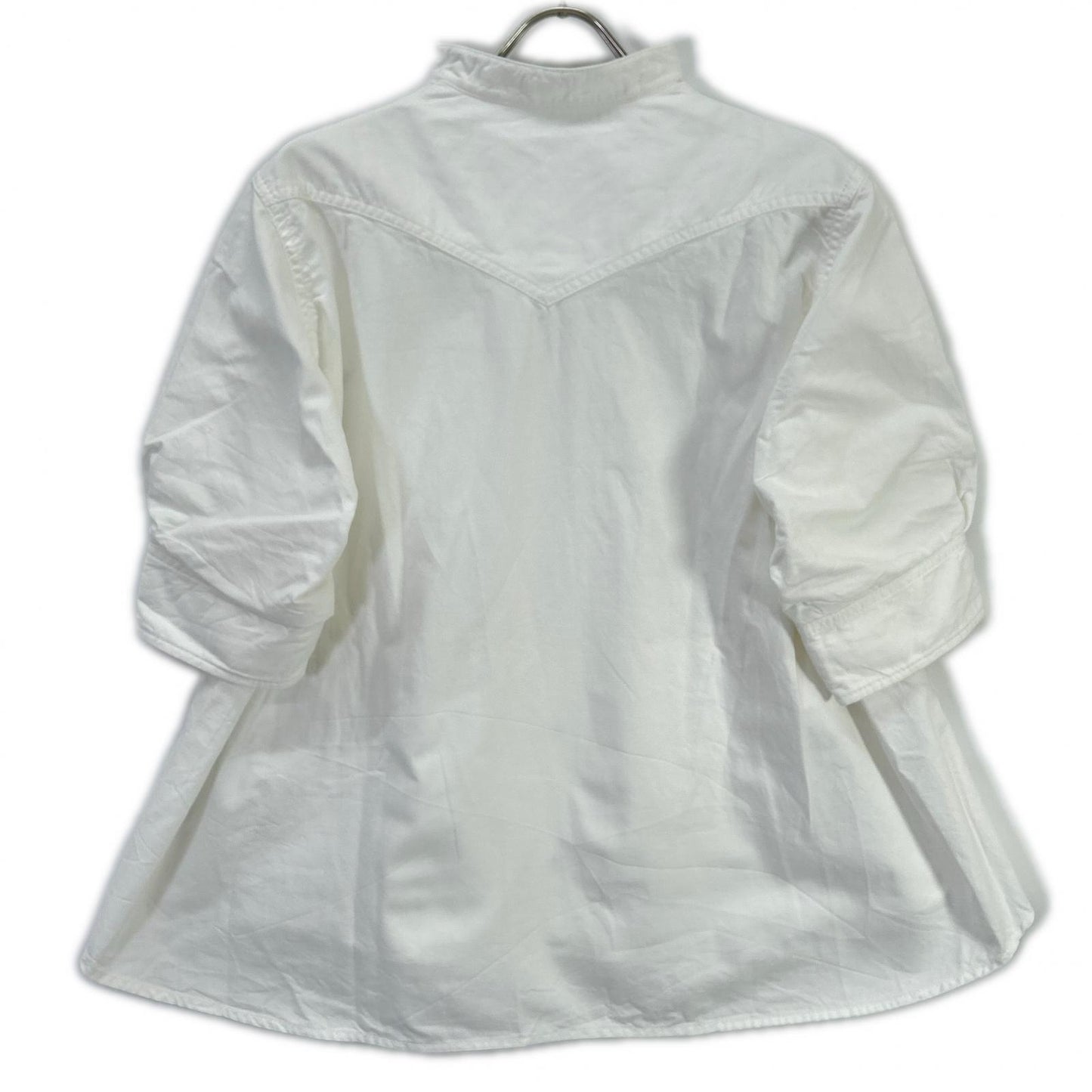 sacai サカイ 25SS 25-07722 ホワイト レイヤード Popeline Knit Pullover/ポプリンニットプルオーバー トップス