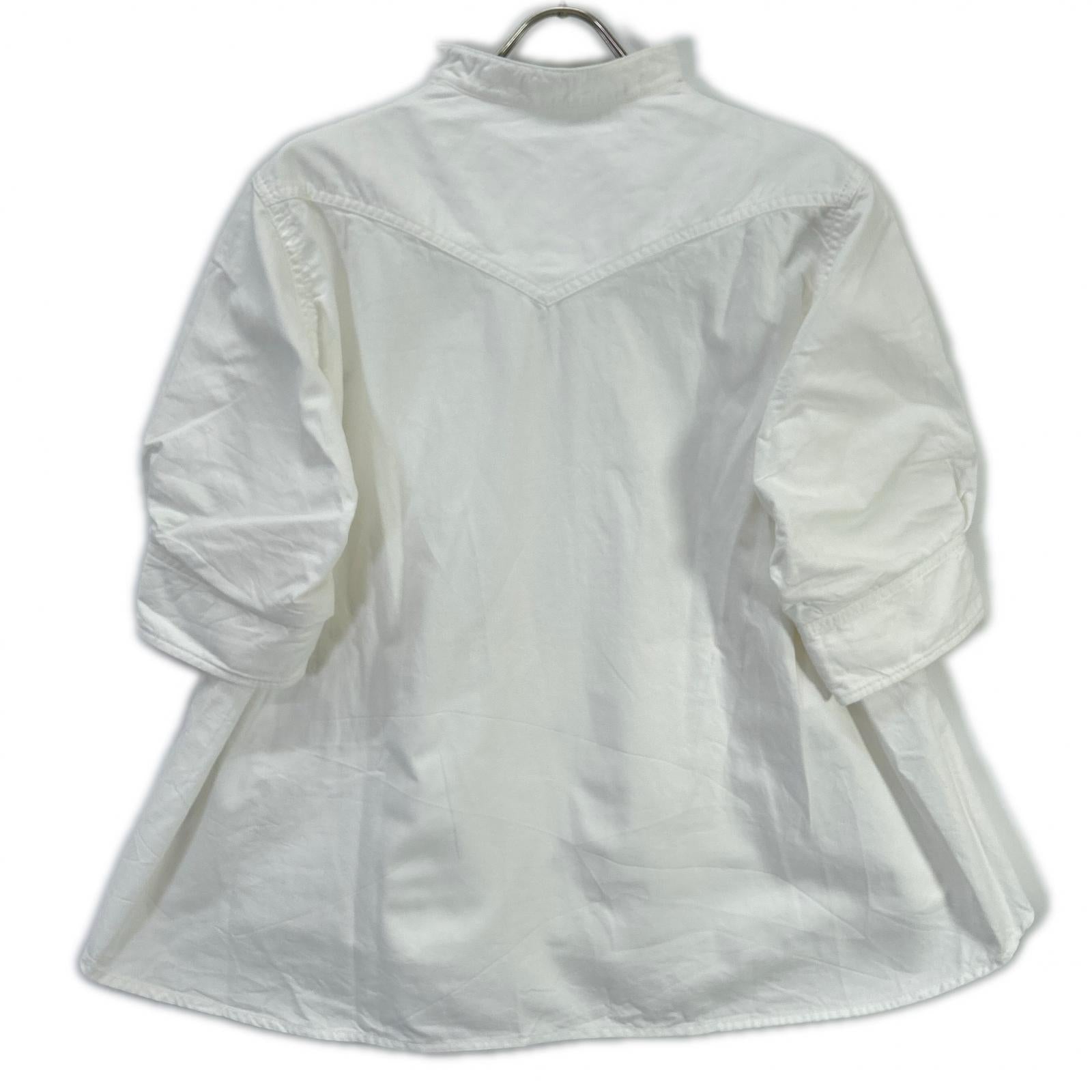 sacai サカイ 25SS 25-07722 ホワイト レイヤード Popeline Knit Pullover/ポプリンニットプルオーバー トップス