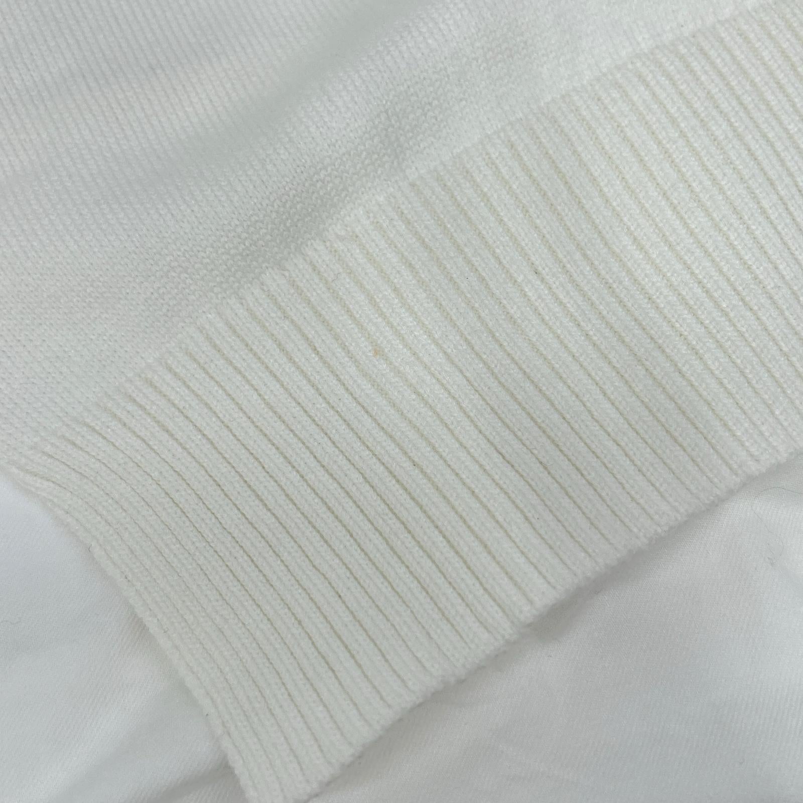 sacai サカイ 25SS 25-07722 ホワイト レイヤード Popeline Knit Pullover/ポプリンニットプルオーバー トップス