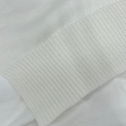 sacai サカイ 25SS 25-07722 ホワイト レイヤード Popeline Knit Pullover/ポプリンニットプルオーバー トップス