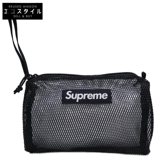 Supreme シュプリーム 20SS ブラック PVCメッシュ ユーリティポーチ ポーチ