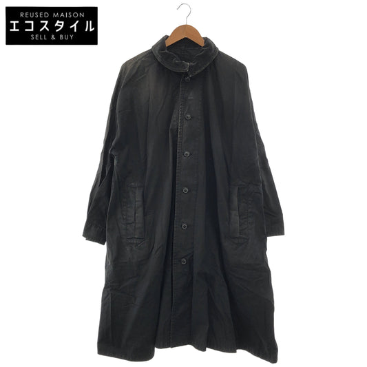 Porter Classic ポータークラシック ブラック コーデュロイカラー スウィングコート トップス
