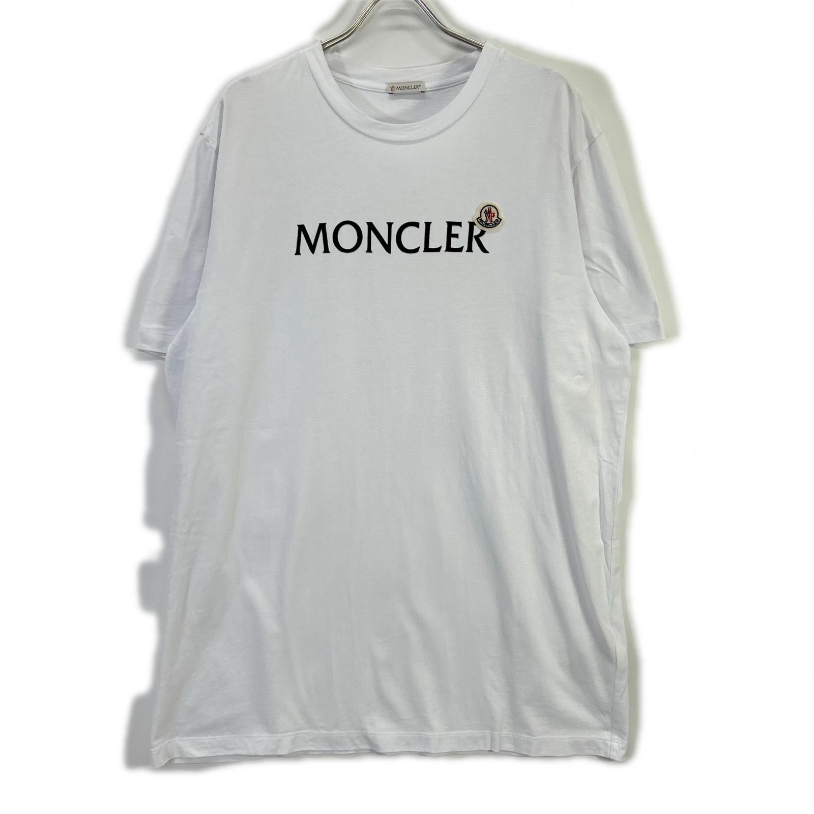 MONCLER モンクレール J20918C00024 ホワイト フロントロゴ ショートスリーブカットソー トップス
