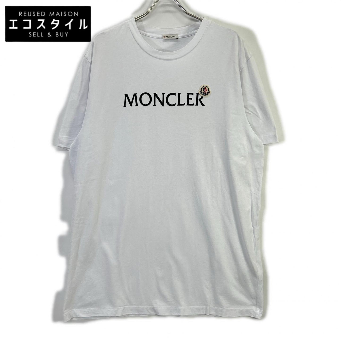 MONCLER モンクレール J20918C00024 ホワイト フロントロゴ ショートスリーブカットソー トップス
