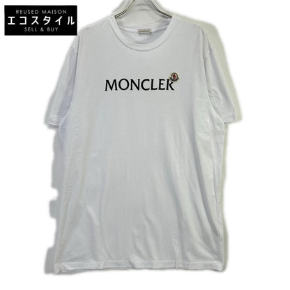 MONCLER モンクレール J20918C00024 ホワイト フロントロゴ ショートスリーブカットソー トップス